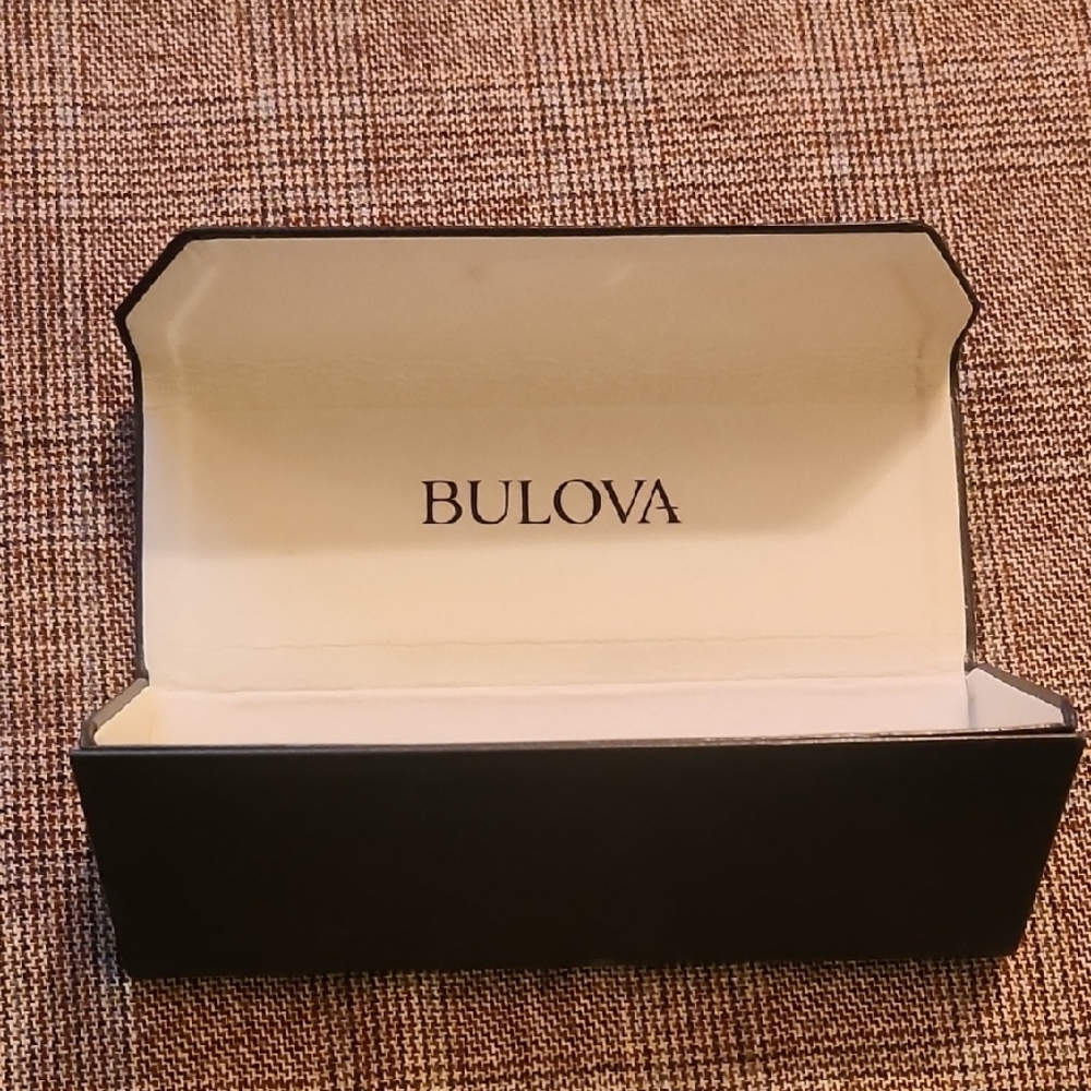 Bulova Black and Cream Eyeglasses Box